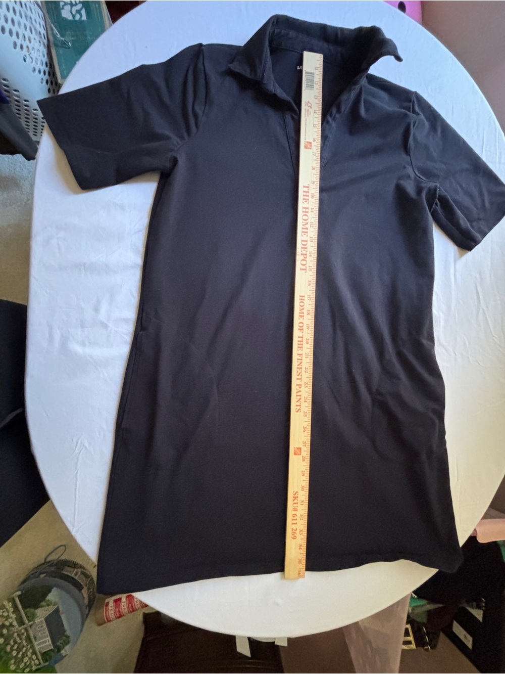 Lands' End Navy Polo Shirt Dress Women’s Large Casual Basic - Picture 5 of 12
